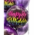 Rainbow Script Birthday Balloon Bouquet - Same Day Delivery Orange County, CA