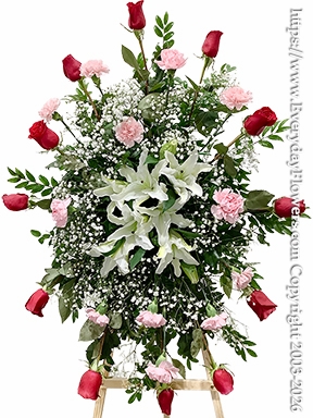 Sentiments of Sympathy Red & Pink