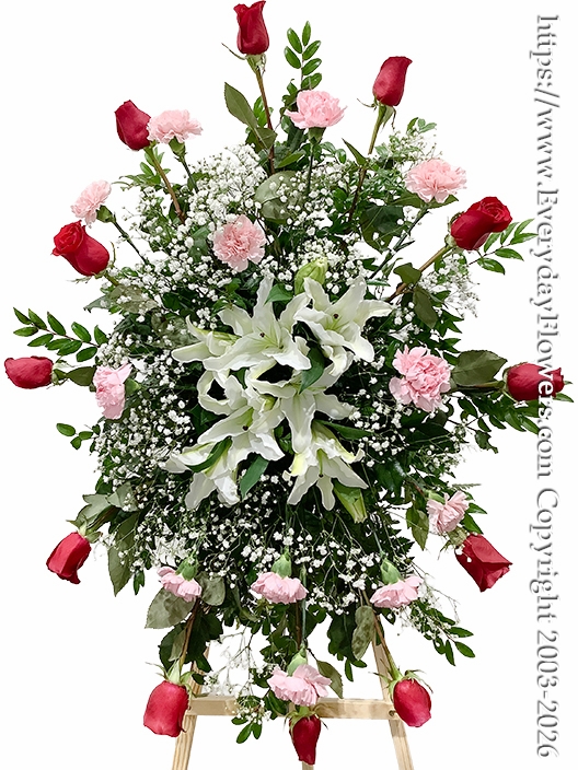 Sentiments of Sympathy Red & Pink