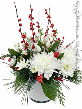 Snowy Christmas Flowers