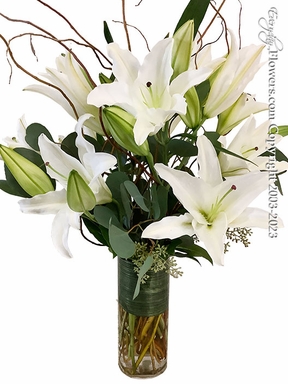 Sophisticated White Lilies