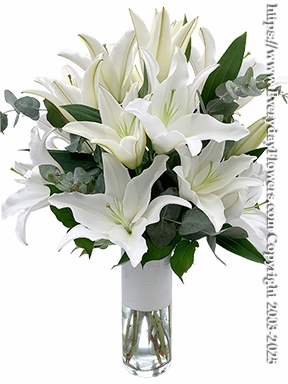 Sophisticated White Lilies