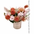 Summer Peaches With Dahlias