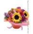 Sunflower Fiesta Present Includes a Paper Wrapped Vase