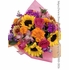 Sunflower Fiesta Present Includes a Paper Wrapped Vase