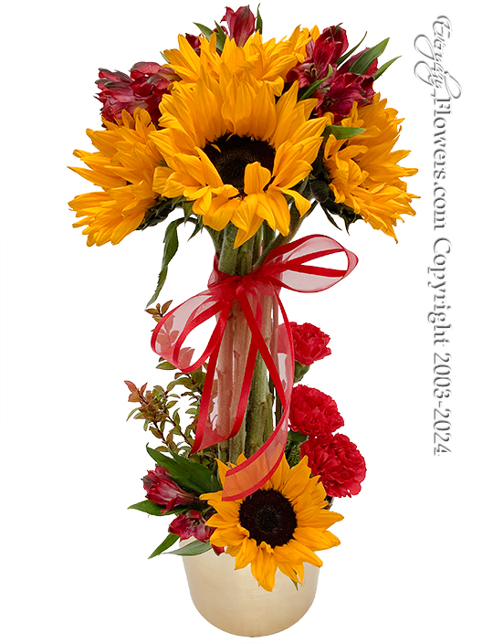 Sunflower Topiary Valentines Day