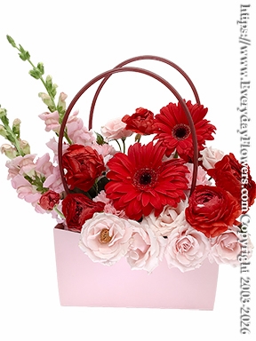 Sunset Sorbet Flower Purse