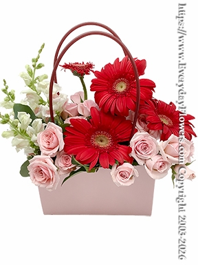 Sunset Sorbet Flower Purse