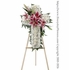 Sympathy Cross With Stargazer Lilies