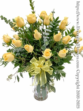 Two Dozen Yellow Roses