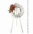 Warm Remembrance Orange Rose Wreath
