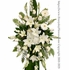 White Flower Standing Spray With Stand