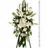 White Flower Standing Spray With Stand