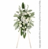White Flower Standing Spray With Stand