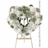 White Heart Flower Wreath