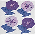 400 Mother-of-Pearl Morning Glory Stickers in roll of 100 modules (2" x 2"), Each Sticker 1"<BR>(FREE STANDARD SHIPPING IN U.S.)