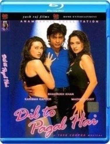 Dil to Pagal Hai  Disk new  BOLLYWOOD BLU-RAY - SHAHRUKH KHAN, K