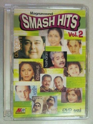 MAGNASOUND SMASH HITS VOL. 2 29 TRK DVD INDIAN ROCK INDIPOP EXTREMELY RARE!