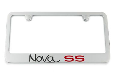 1966 - 1974 Chevrolet Nova SS Engraved License Plate Frame Custom Colors