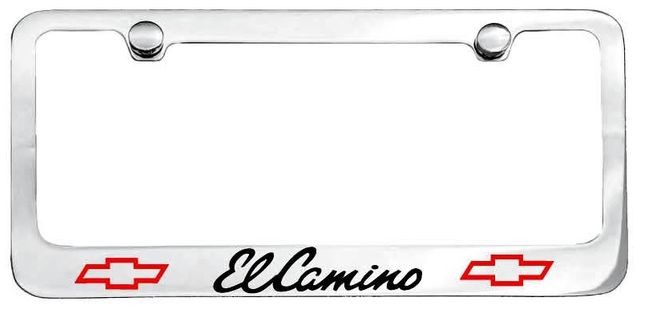 1965 Chevrolet El Camino Engraved License Plate Frame
