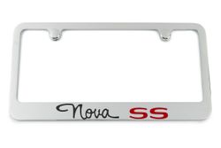 1963 1964 Chevrolet Nova SS Engraved License Plate Frame Custom Colors
