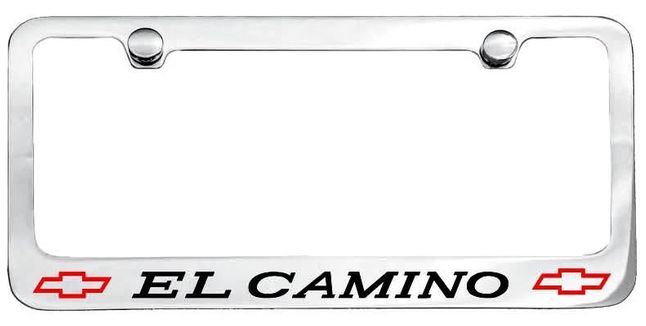 1966 Chevrolet El Camino Engraved License Plate Frame