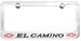 1966 Chevrolet El Camino Engraved License Plate Frame