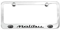 1997-2005 Malibu  Engraved License Plate Frame Custom Colors