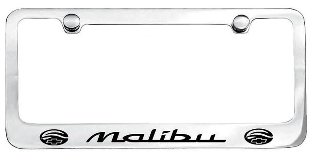 1997-2005 Malibu  Engraved License Plate Frame Custom Colors