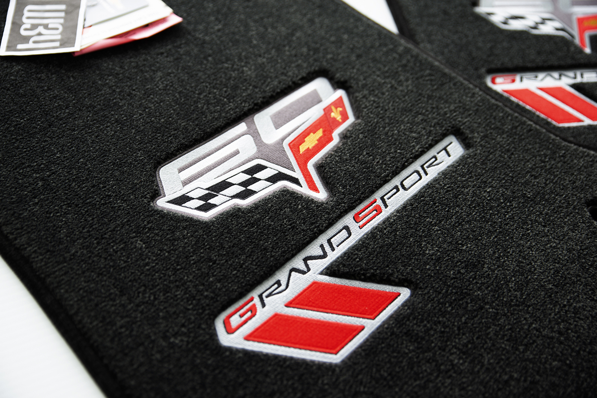 2013 Chevrolet Corvette C6 60th Anniversary Floor Mat Set Premium Upgrade