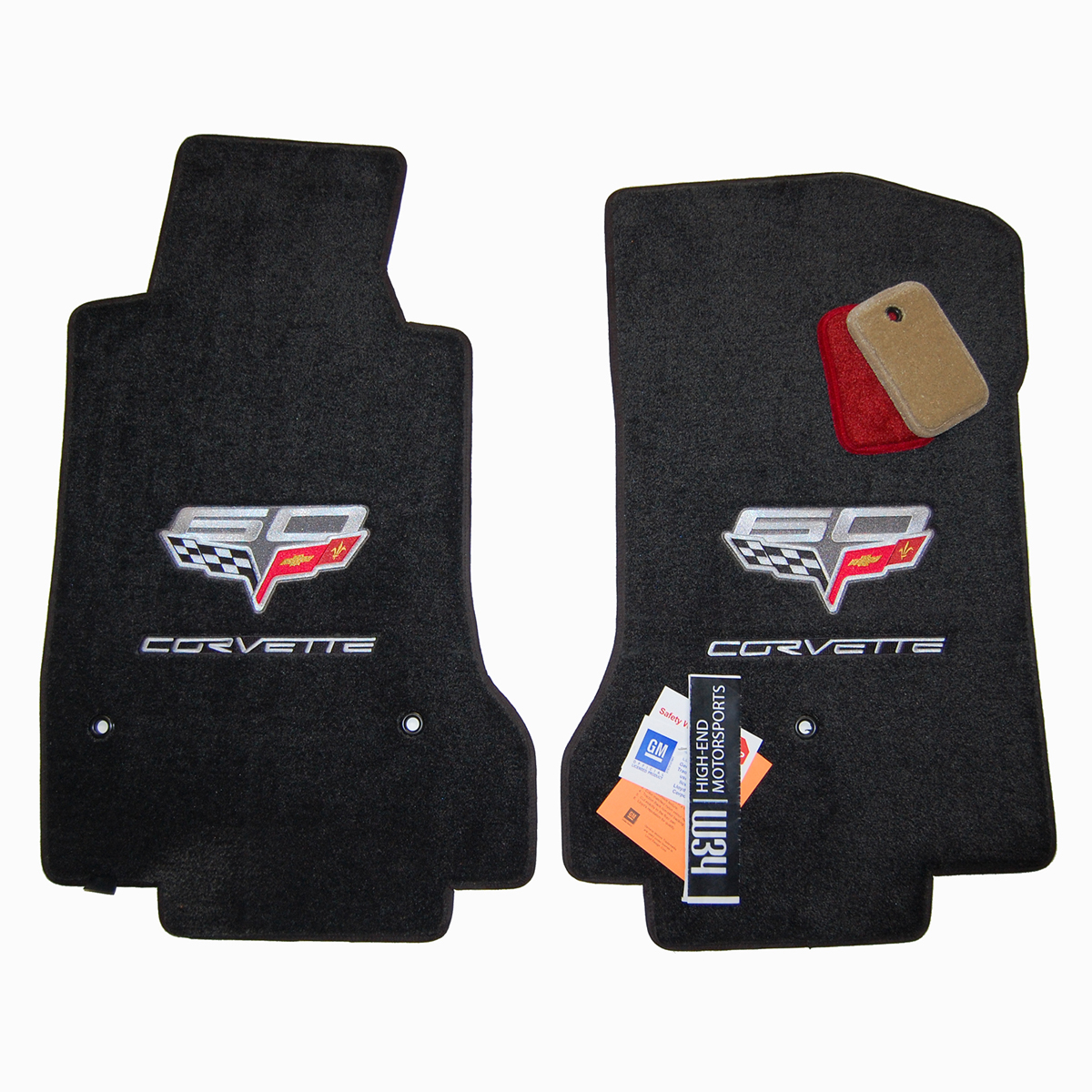 2013 Chevrolet Corvette C6 60th Anniversary Floor Mat Set Premium Upgrade
