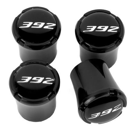 392 Black Tire Valve Caps