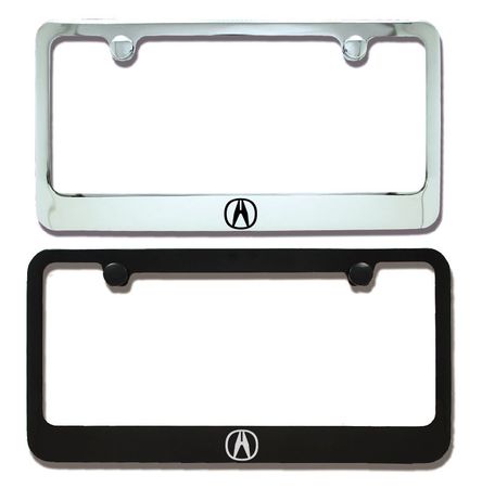 Acura Emblem Engraved License Plate Frame