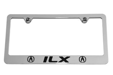 Acura ILX Chrome License Plate Frame - Engraved