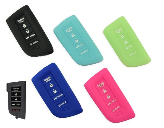 Pair(2), Acura MDX Solid Silicone Rubber Remote Keyless Cover With Remote Start 2022-2026