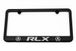 Acura RLX Satin Black License Plate Frame - Engraved