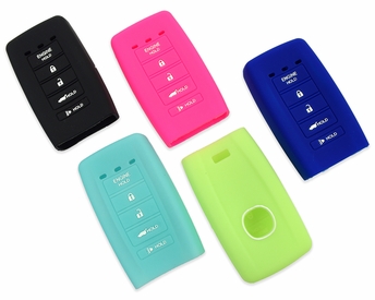 Pair(2), Acura TLX Solid Silicone Rubber Remote Keyless Cover  2015 - 2023 5 Button