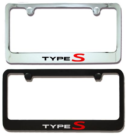 Acura Type S Engraved License Plate Frame