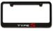 Acura Type S Engraved License Plate Frame