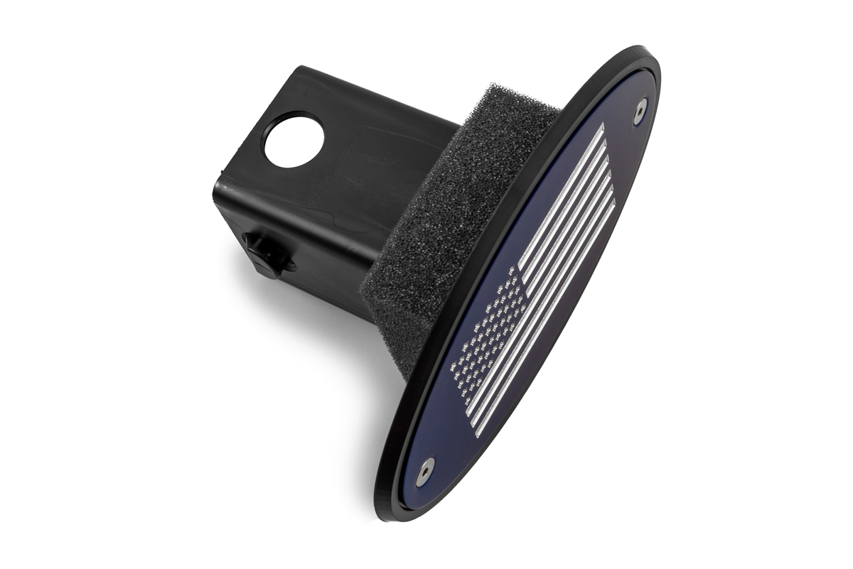 American Flag Blue Receiver Hitch Cover
