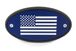 American Flag Blue Receiver Hitch Cover