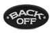 Back Off Black Receiver Hitch Cover