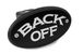 Back Off Black Receiver Hitch Cover
