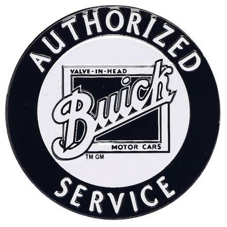 Buick Authorized Service Embossed Tin Decorative Sign - Toolbox Refrigerator Magnet