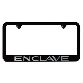 Buick Enclave Satin Black license Plate Frame