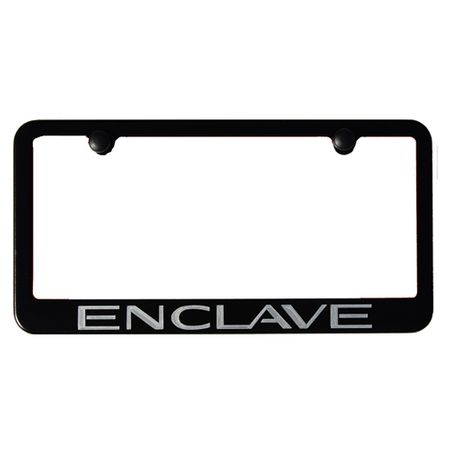 Buick Enclave Satin Black license Plate Frame
