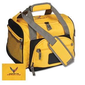 C8 Corvette Yellow Racing Duffel Cooler Bag