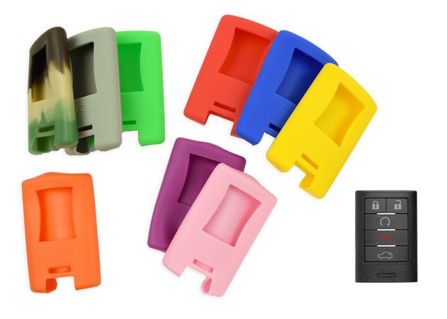 Pair(2), Cadillac CTS CTS-V Silicone Rubber Keyless Remote Cover 2008-2014 2015