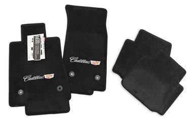 Cadillac CTS Sedan Ebony Jet Black Floor Mats - Premium Upgrade