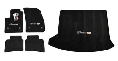 Cadillac CTS Sedan Floor Mats Ebony Jet Set - Premium Upgrade